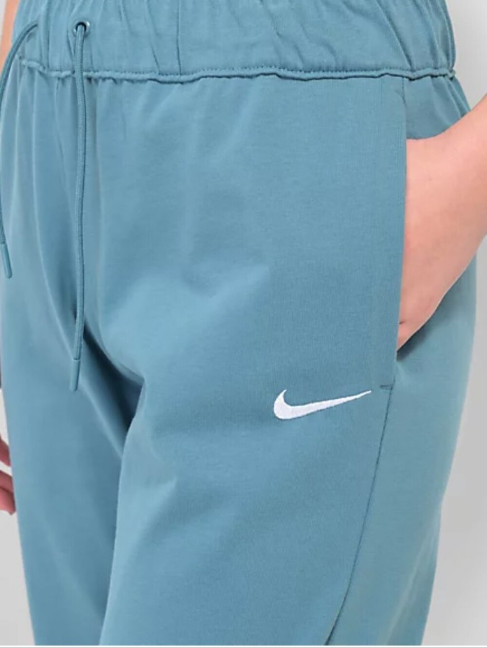 Nike Women's Loose Easy Jogger Rare Style Teal Size Large Cotton Mid Rise